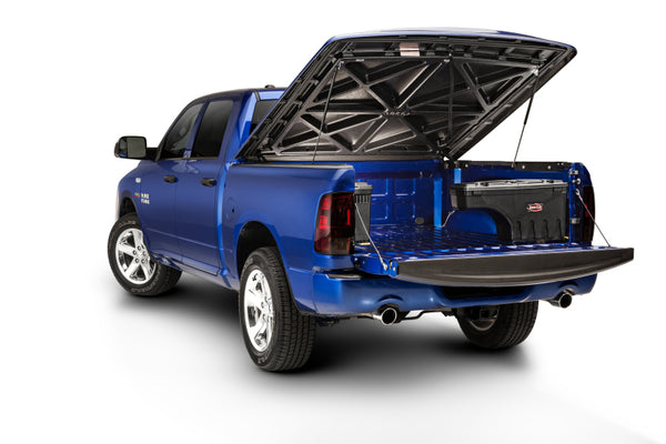 UnderCover 15-20 Ford F-150 Passengers Side Swing Case - Black Smooth - SC203P for 2015-2026 Ford F 150 - front view