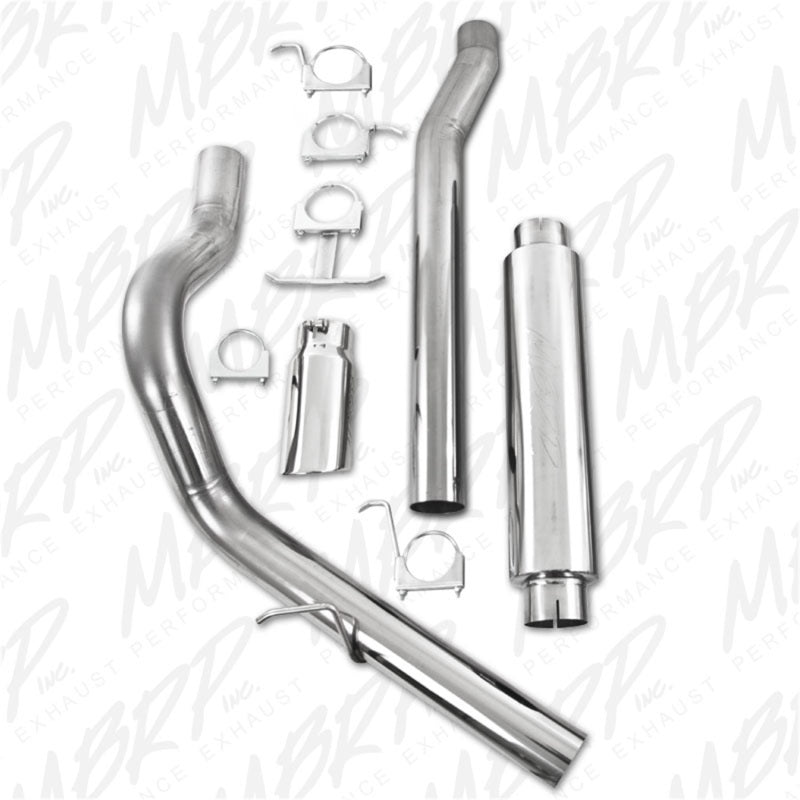 MBRP 2003-2007 Ford F-250/350 6.0L EC/CC Cat Back Single Side (Stock Cat) - S6208409