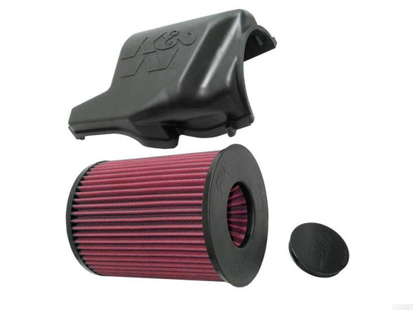 K&N Performance Intake Kit  for Ford Focus RS/ST & Mazda 3/5 - 57S-4000 for 2013-2018 Ford Focus ST - front view