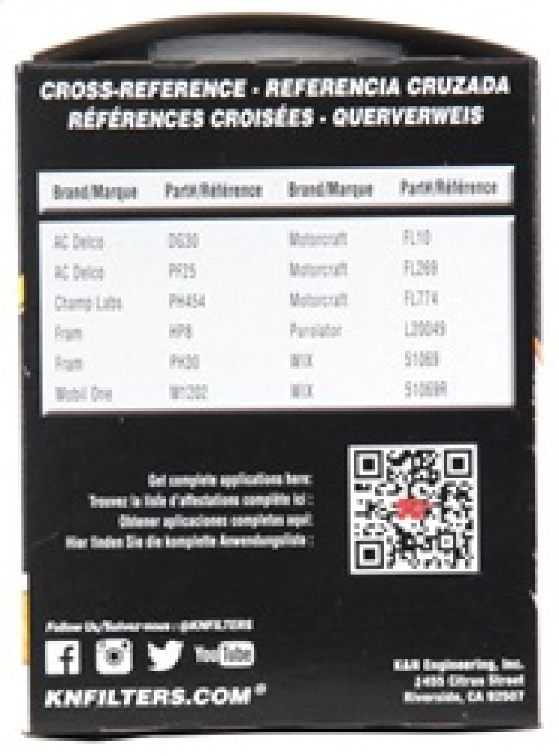 K&amp;N Oil Filter OIL FILTER; AUTOMOTIVE - HP-2002