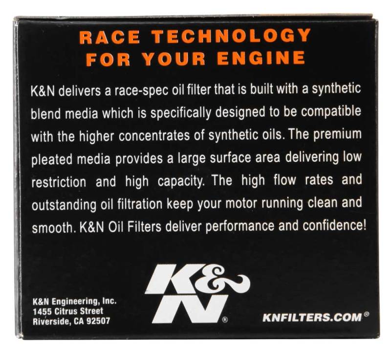 K&amp;N Aprilia / Bombardier / Can-Am / Ski Doo 2.219in OD x 2.969in H Oil Filter - KN-152