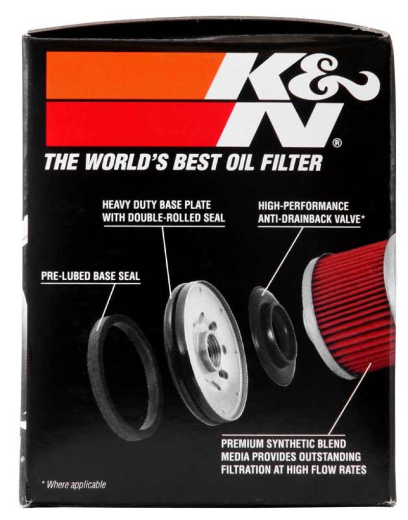 K&amp;N Kawasaki 2.688in OD x 2.781in H Oil Filter - KN-128