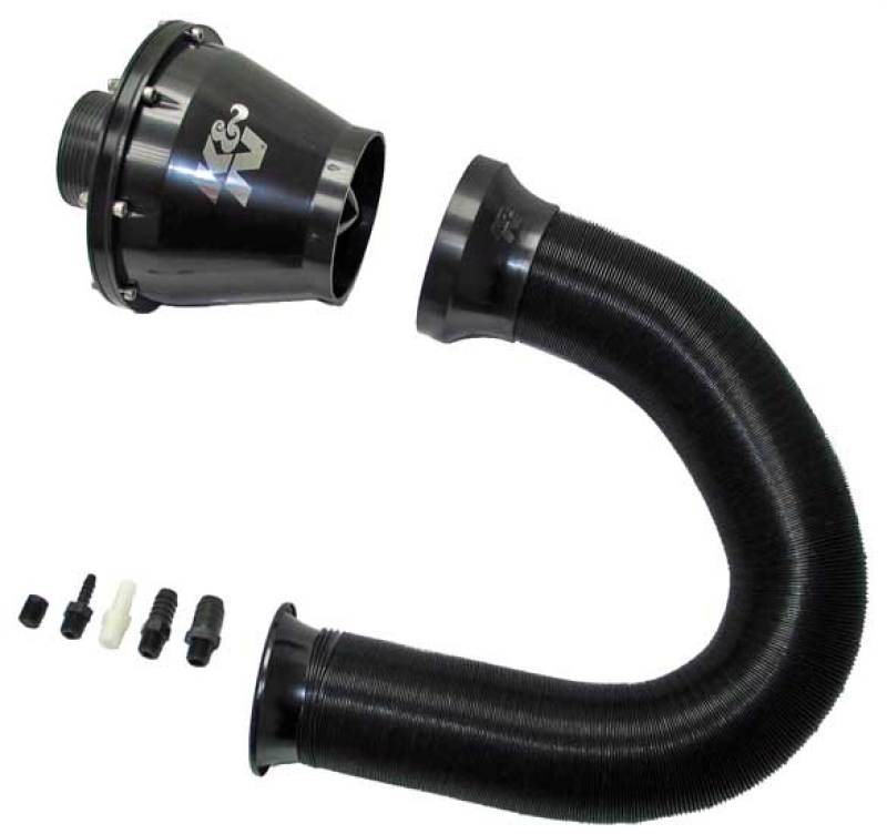 K&N Universal Apollo Black Cold Air Intake - 70mm OD FLG PP - RC-5052AB