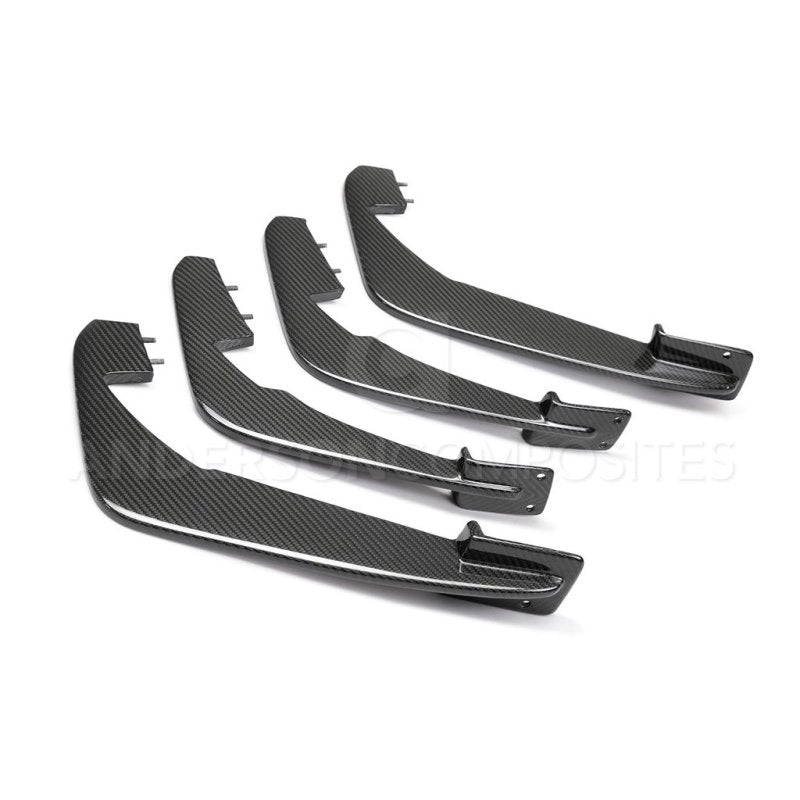 Anderson Composites 20-21 Chevrolet Corvette C8 Stingray Carbon Fiber Rear Diffuser Fins (Set of 4) - AC-RDF20CHC8