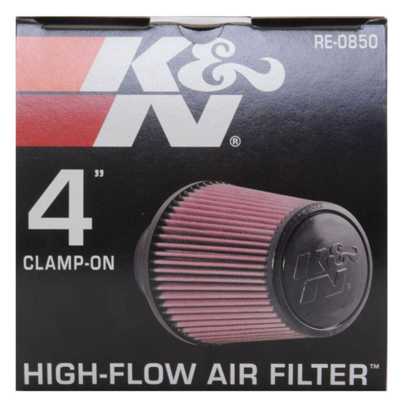 K&amp;N Universal Air Filter (4in. Flange / 6in. Base OD / 4-5/8in. Top OD / 6in. Height) - RE-0850