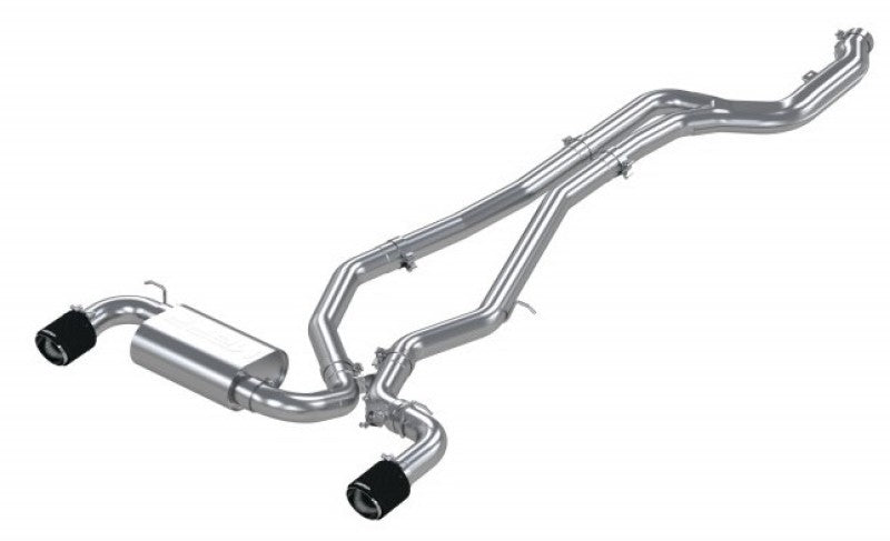 MBRP 2020+ Toyota Supra 3.0L 3in Catback Dual Rear Carbon Fiber Tips - T304 - S43003CF