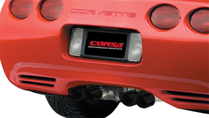 Corsa 97-04 Chevrolet Corvette C5 Z06 5.7L V8 Black Xtreme Axle-Back Exhaust - 14961BLK