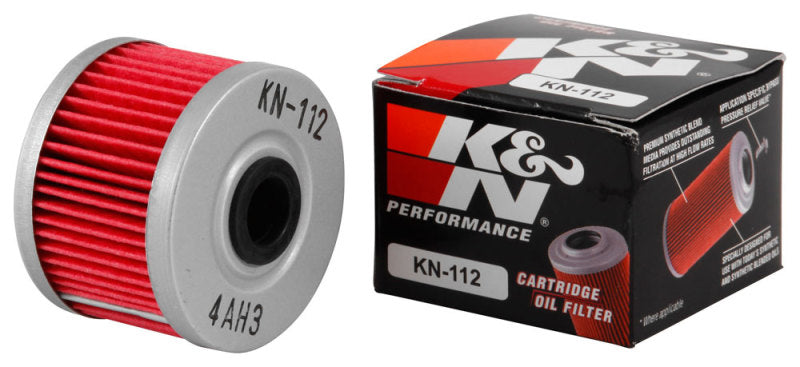K&amp;N Honda/Kawasaki/Polaris/Suzuki 1.969in OD x .469in ID x 1.438in H Oil Filter - KN-112