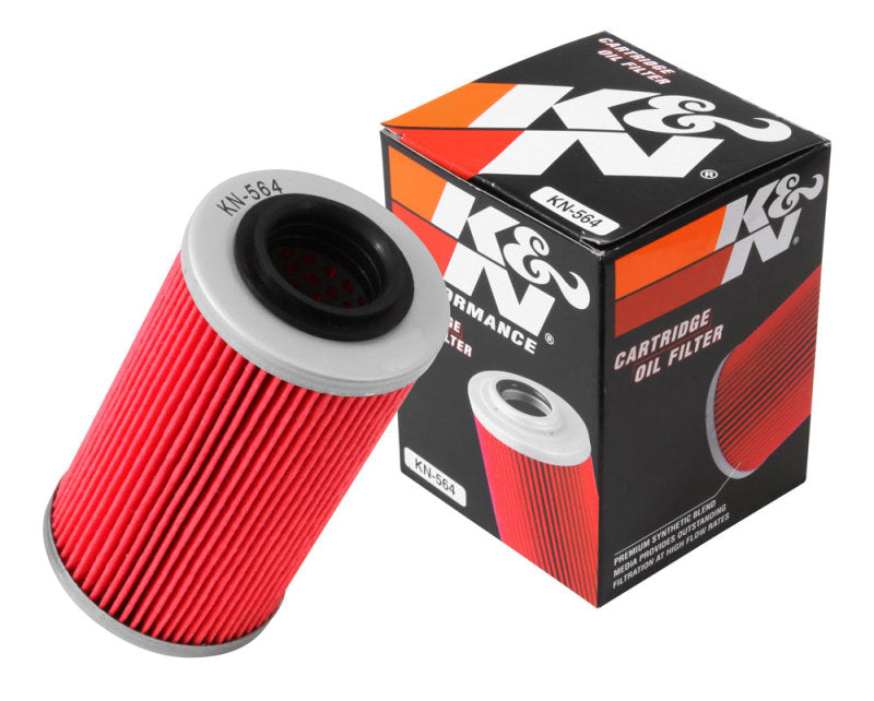 K&N Can/AM Spyder RT 998/ Buell 1125R -2.2219in OD x 0.969in ID x 3.813in H Oil Filter - KN-564