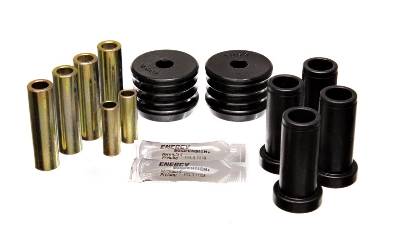 Energy Suspension 64-75 BMW 2002 Black Rear Control Arm Bushing Set - 12.3102G for 1966-1975 BMW 2002 - angle view
