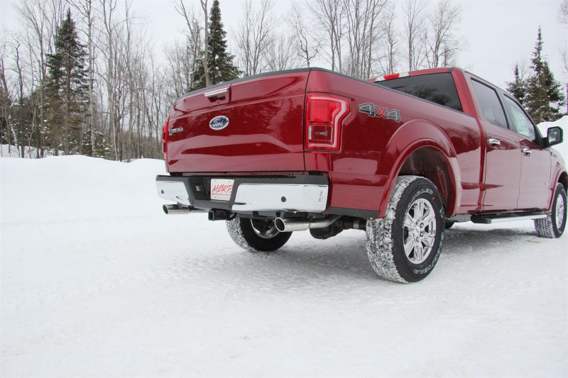 MBRP 2015 Ford F-150 5.0L 3in Cat Back Dual Split Rear Exit Black Exhaust System - S5258BLK
