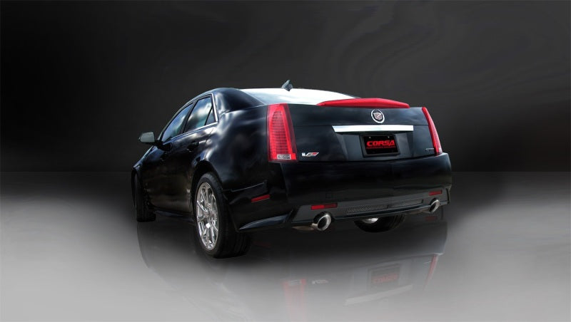 Corsa 09-13 Cadillac CTS Sedan V 6.2L V8 Polished Sport Axle-Back Exhaust - 14941