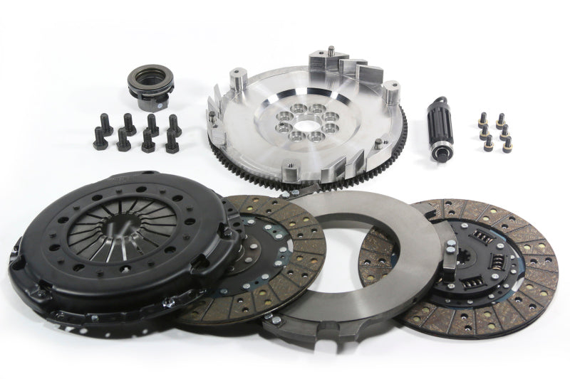 DKM Clutch BMW E34/E36/E39/E46/Z3 (6 Cyl) MS Twin Disc Clutch w/Steel Flywheel (660 ft/lbs Torque) - MS-006-005 for 1992-2006