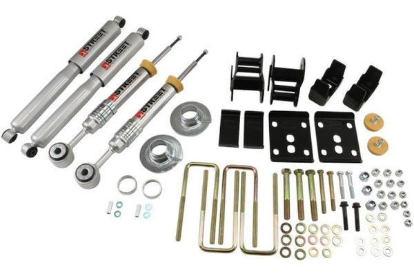 Belltech Lowering Kit 09-13 Ford F150 Ext Cab/Quad Cab Short Bed 2WD 2in or 3in F/4in Rear w/ Shocks - 983SP for 2009-2013 Fo