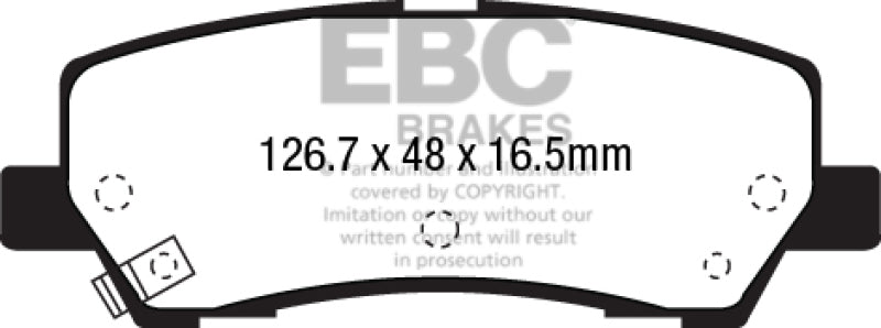 EBC 2015+ Ford Mustang 5.0L Bluestuff Rear Brake Pads - DP53041NDX