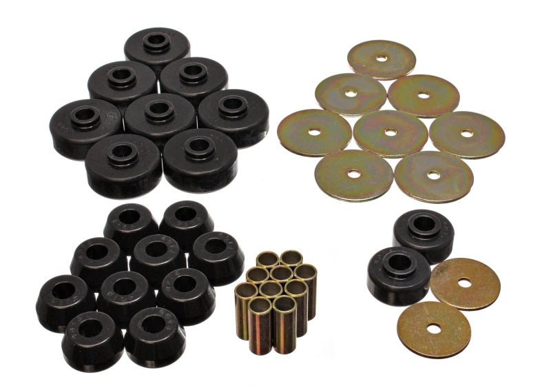 Energy Suspension 84-88 Toyota 4-Runner Black Body Cab Mount Set - 8.4102G for 1984-1988 Toyota 4Runner - front view