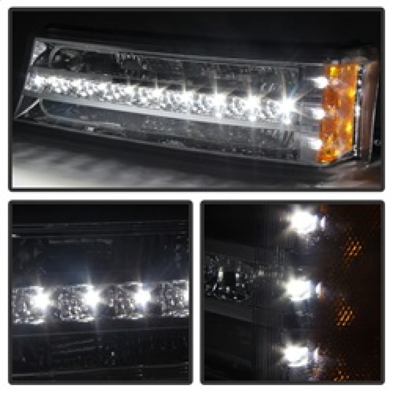 Xtune Chevy Silverado 03-06 / Avalanche 02-06 LED Bumper Lights Chrome CBL-JH-CS03-LED-C - 9027499