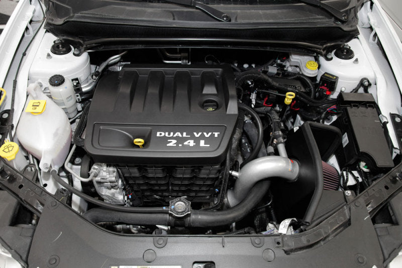 K&N 69 Series Typhoon Performance 13 Chrysler/Dodge 200/Avenger 2.4L Silver Cold Air Intake Kit - 69-2549TS