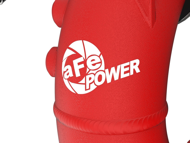 aFe 2022 Toyota Land Cruiser (J300) V6-3.5L (tt) BladeRunner 2.5in Aluminum Hot Charge Pipe - Red - 46-20558-R