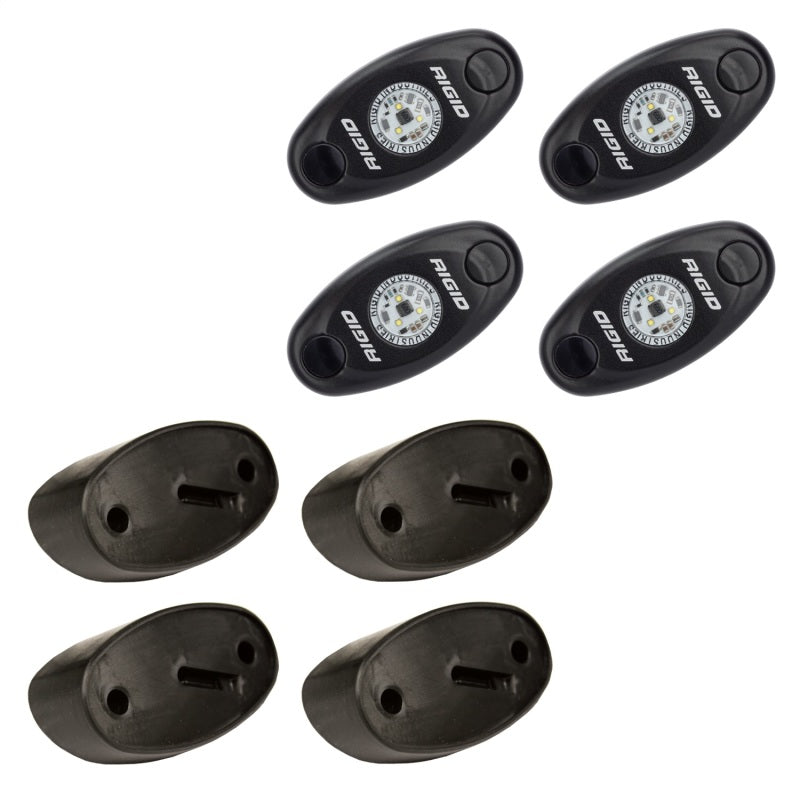 Rigid Industries Rock Light Kit- Cool White (4 lights) - 400203 by Rigid Industries - front view