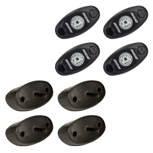 Rigid Industries Rock Light Kit- Cool White (4 lights) - 400203 by Rigid Industries - front view