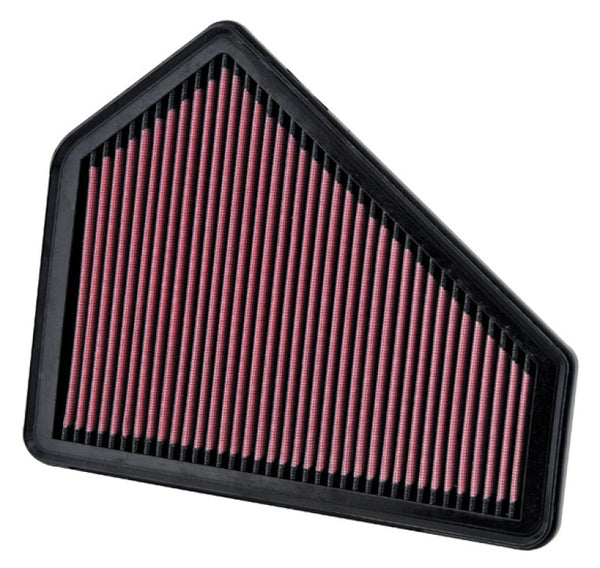 K&N Replacement Air Filter CADILLAC CTS/CTS-V 3.6L-V6; 2008 - 33-2411 for 2008-2015 Cadillac CTS - front view