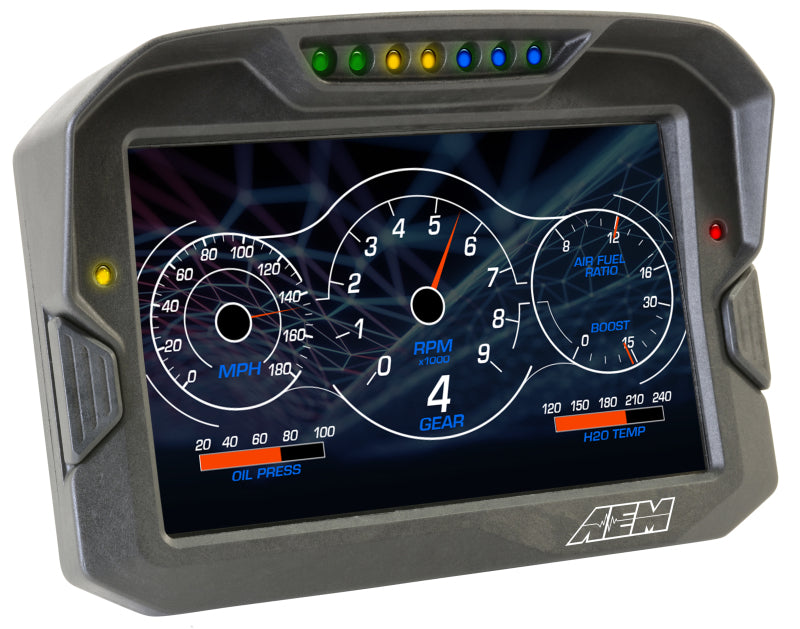 AEM CD-7 Logging GPS Enabled Race Dash Carbon Fiber Digital Display w/o VDM (CAN Input Only) - 30-5703