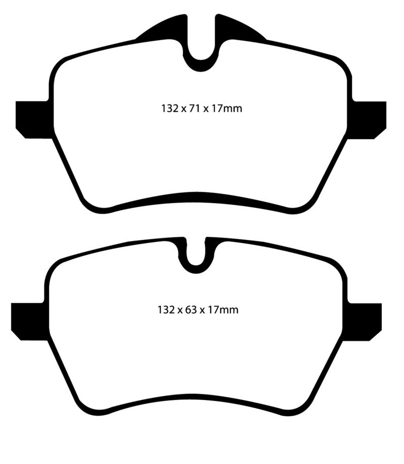 EBC 07-14 Mini Hardtop 1.6 Turbo Cooper S Ultimax2 Front Brake Pads - UD1204