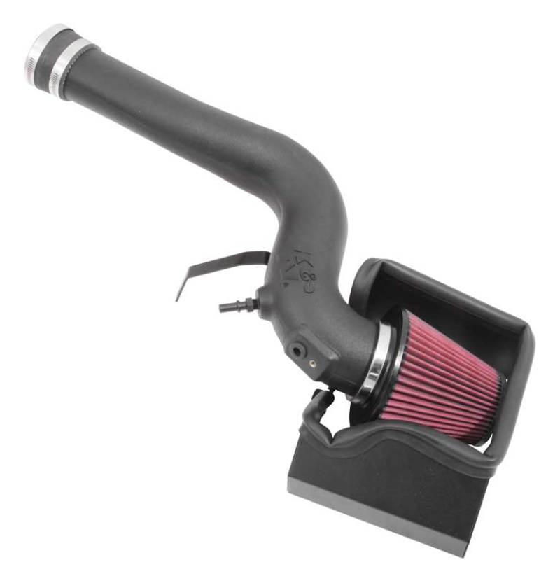 K&N 13-15 Ford Fusion 1.6L EcoBoost Air Charger Performance Intake - 63-2586 for 2013-2015 Ford Fusion - front view