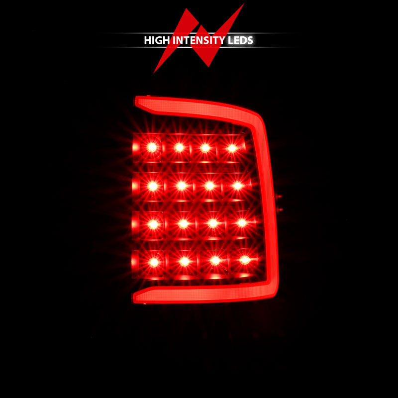 ANZO 2009-2018 Dodge Ram 1500 LED Taillight Plank Style Black w/Clear Lens - 311318