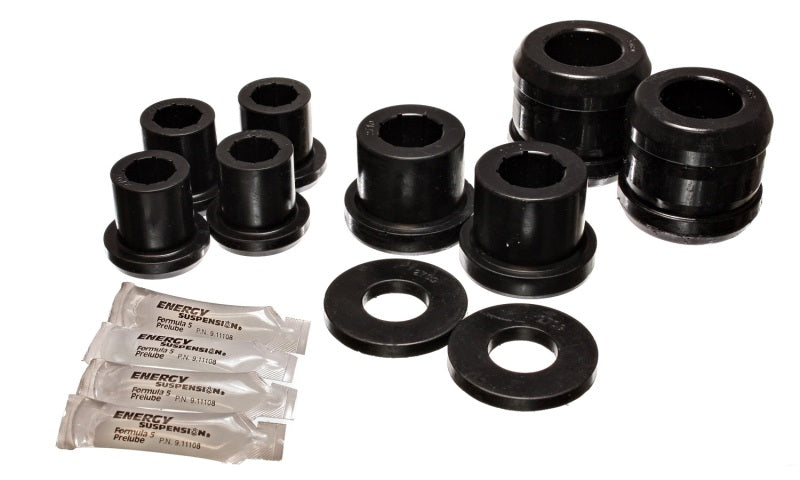 Energy Suspension 04-07 Mazda RX8 Black Front Control Arm Bushing Set - 11.3107G for 2004-2011 Mazda RX 8 - front view