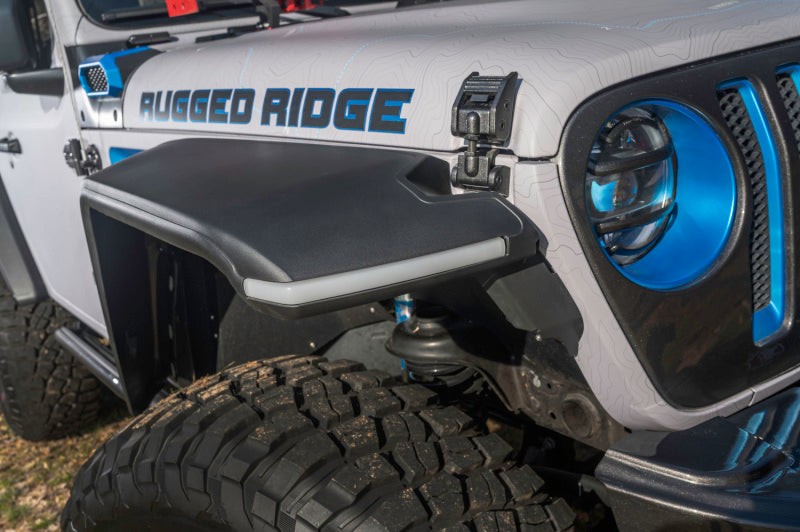 Rugged Ridge Max Terrain Fender Flare Set F &amp; R 18-22 Jeep Wrangler JL - 11640.51