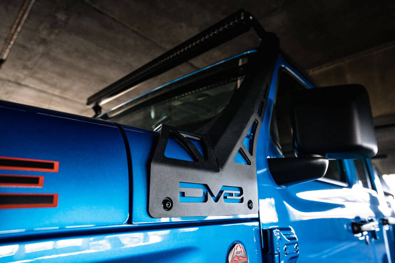 DV8 Offroad 20-22 Jeep JL 392 &amp; JT Mojave A-Pillar Light Bar Mount - LBJL-07