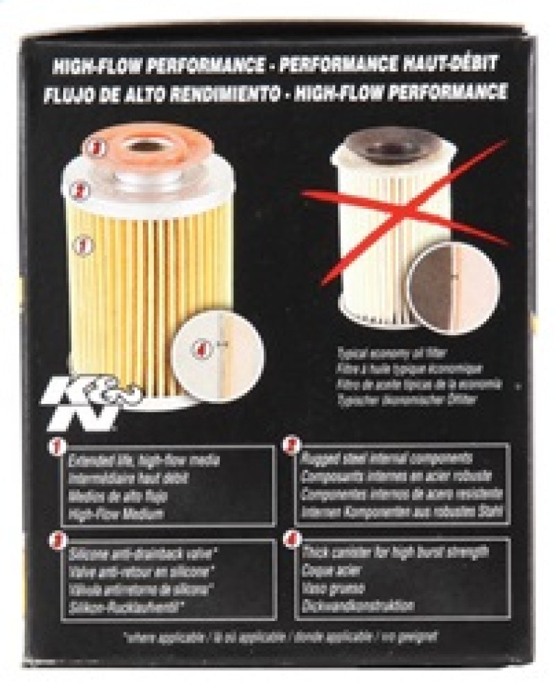 K&amp;N Universal Performance Gold Oil Filter HP-1004