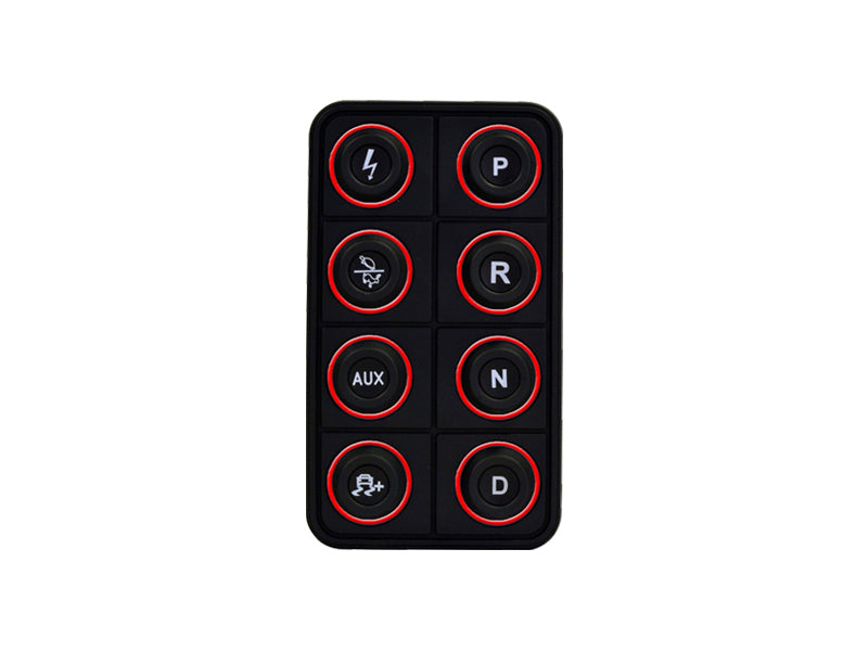 AEM EV 8 Button Keypad CAN Based Programmable Backlighting - 30-8400