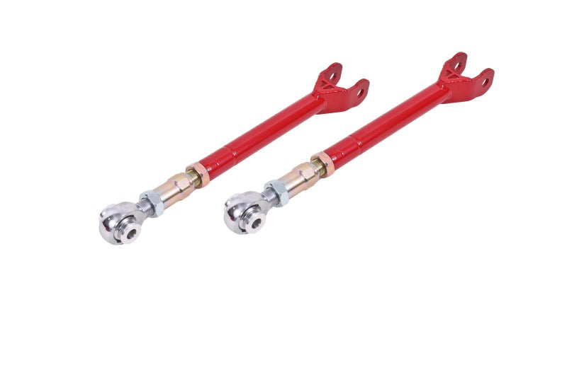 BMR 08-17 Challenger Lower Trailing Arms w/ On-Car Adj. Rod Ends - Red - LTA112R