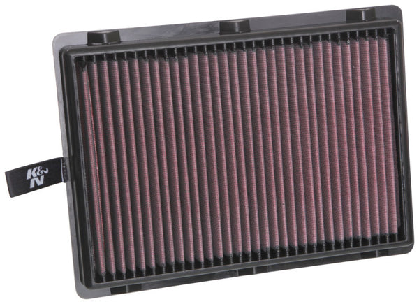 K&N 17-18 Hyundai Santa Fe Sport L4-2.4L F/I Drop In Air Filter - 33-5075 for 2015-2021 Kia Sedona - front view