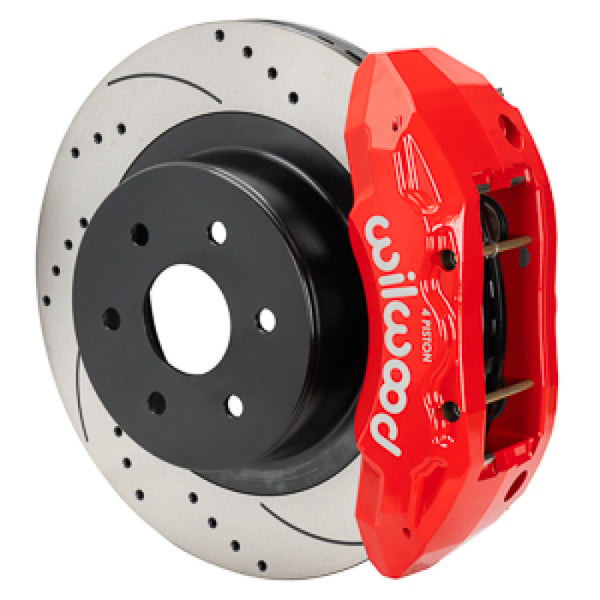 Wilwood 99-18 Chevy Silverado/GMC Sierra 16x1.25 D&S Rotor TX4R 4 Piston Rear Brake Kit - Red - 140-16861-DR by Wilwood