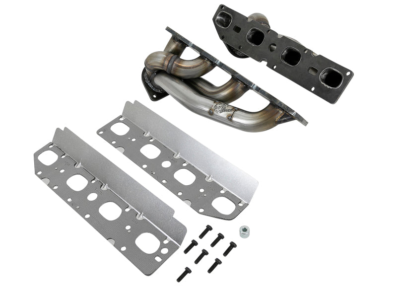 aFe Power Twisted Steel 304SS Shorty Header 09-18 Dodge Challenger / Charger V8-5.7L - 48-32021