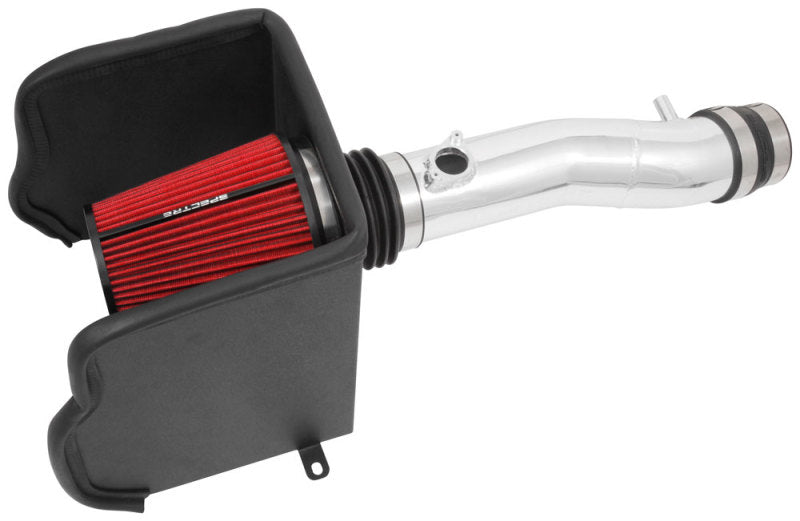 Spectre 16-18 Toyota Tacoma V6-3.5L F/I Air Intake Kit - Polished w/Red Filter