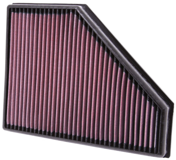 K&N 07 BMW 118D 2.0L-L4 DSL Drop In Air Filter - 33-2942 for 2009-2011 BMW 3 Series - front view