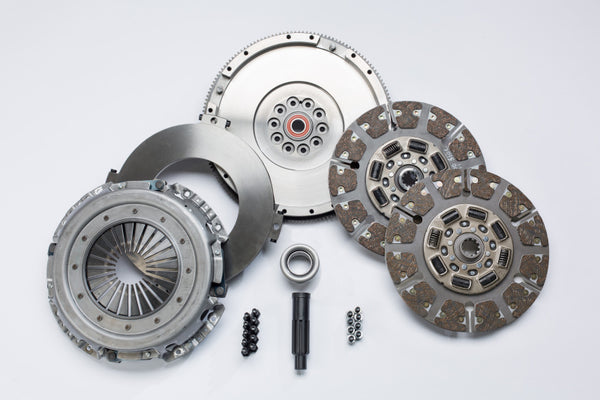 South Bend Clutch 08-09 Ford 6.4L ZF-6 Street Dual Disc Organic Clutch Kit - SFDD3250-6.4-ORG for 2008-2010 Ford F 250 - fron