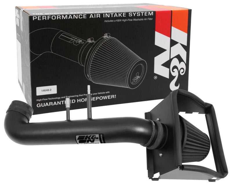 K&amp;N 2015 Ford F150 5.0L V8 Blackhawk Performance Intake Kit - 71-2591