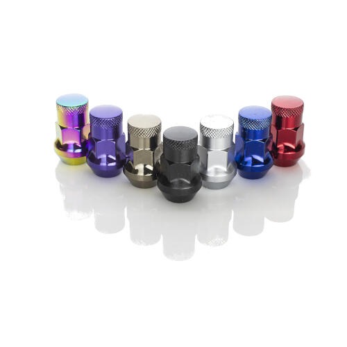 Wheel Mate Muteki SR35 Close End Lug Nuts w- Lock Set - 12x1.25 35mm for 2013-2025 Subaru BRZ - front view