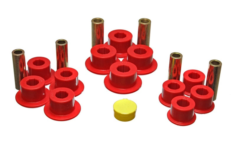 Energy Suspension Chevy Rear Leaf Spring Set - Red - 3.2141R for 1999-2018 Chevrolet Silverado 1500 - front view