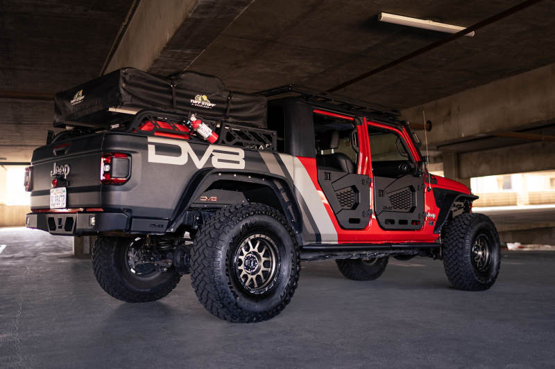 DV8 Offroad 18-25 Jeep Wrangler JL/JT Spec Series Half Doors - Rear Set - HDJL-02R