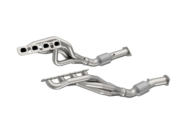 Kooks RAM TRX 1 7/8in x 3in Long Tube Headers 3in x OEM H.O. Green Connections - 3521H440 for 2021-2023 Ram 1500 - front view