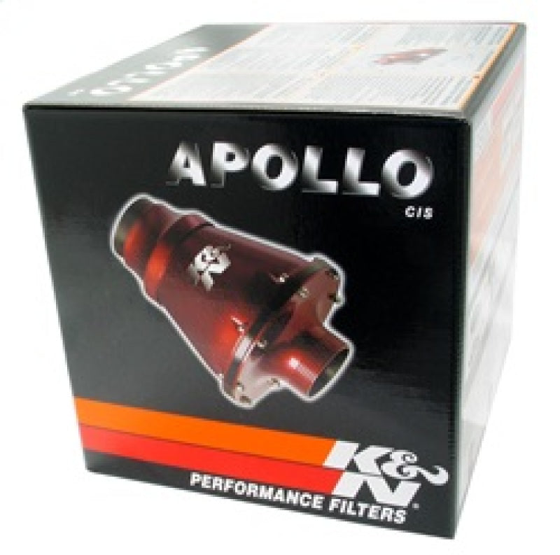 K&N Universal Apollo Black Cold Air Intake - 70mm OD FLG PP - RC-5052AB