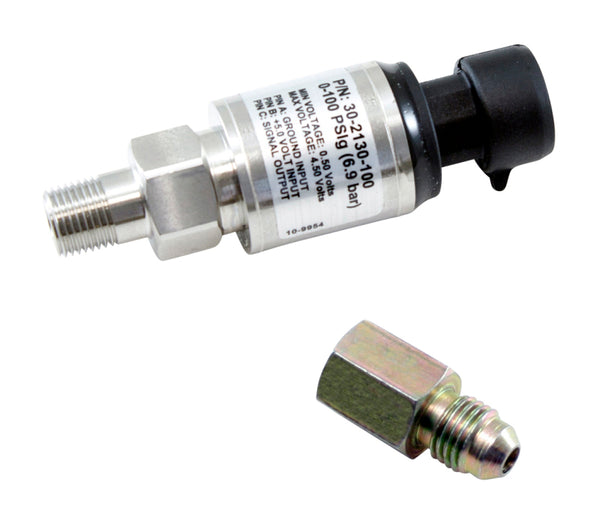 AEM 6.5 BAR MAP or 100 PSIG Stainless Steel Sensor Kit - 30-2130-100 by AEM