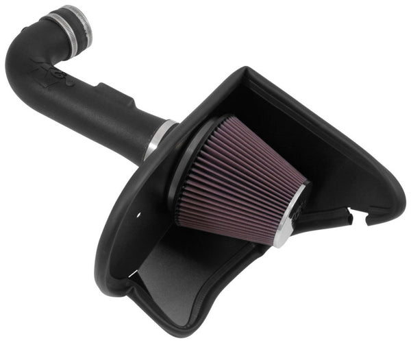 K&N 2016-2017 Chevrolet Camaro V6-3.6L F/I Aircharger Performance Intake - 63-3094 for 2016-2024 Chevrolet Camaro - front vie